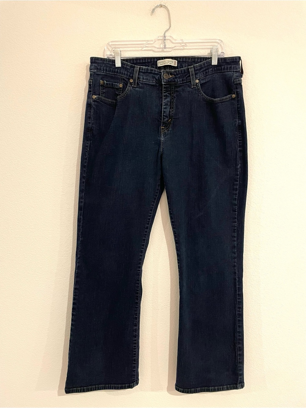 Levi's Perfectly Shaping 512 Dark Blue Straight Leg Jeans